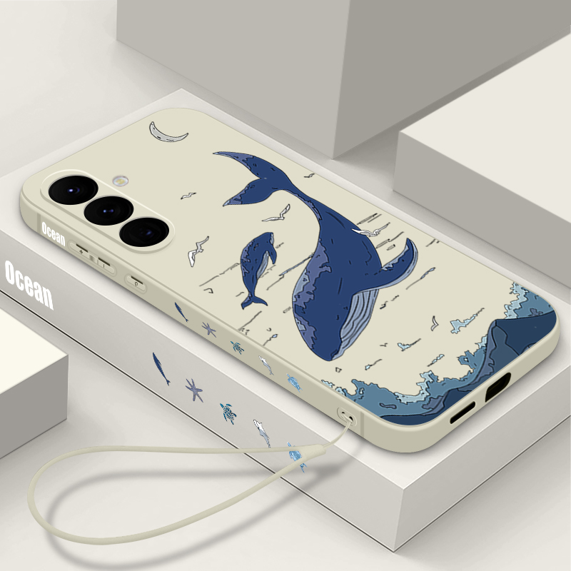 Samsung Galaxy A55 - Whales Phone Case For Samsung Galaxy
